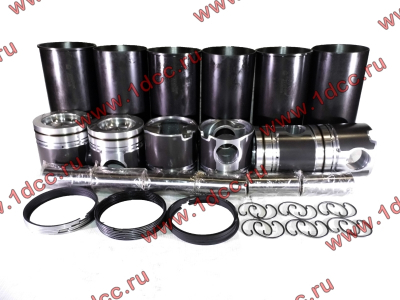 Поршневая группа 300 л.с. (гильзы+поршни+кольца+пальцы+кольца стопорные D=12) DF CUMMINS DONG FENG (ДОНГ ФЕНГ) 3917707,3948095 для самосвала фото 1 Грозный